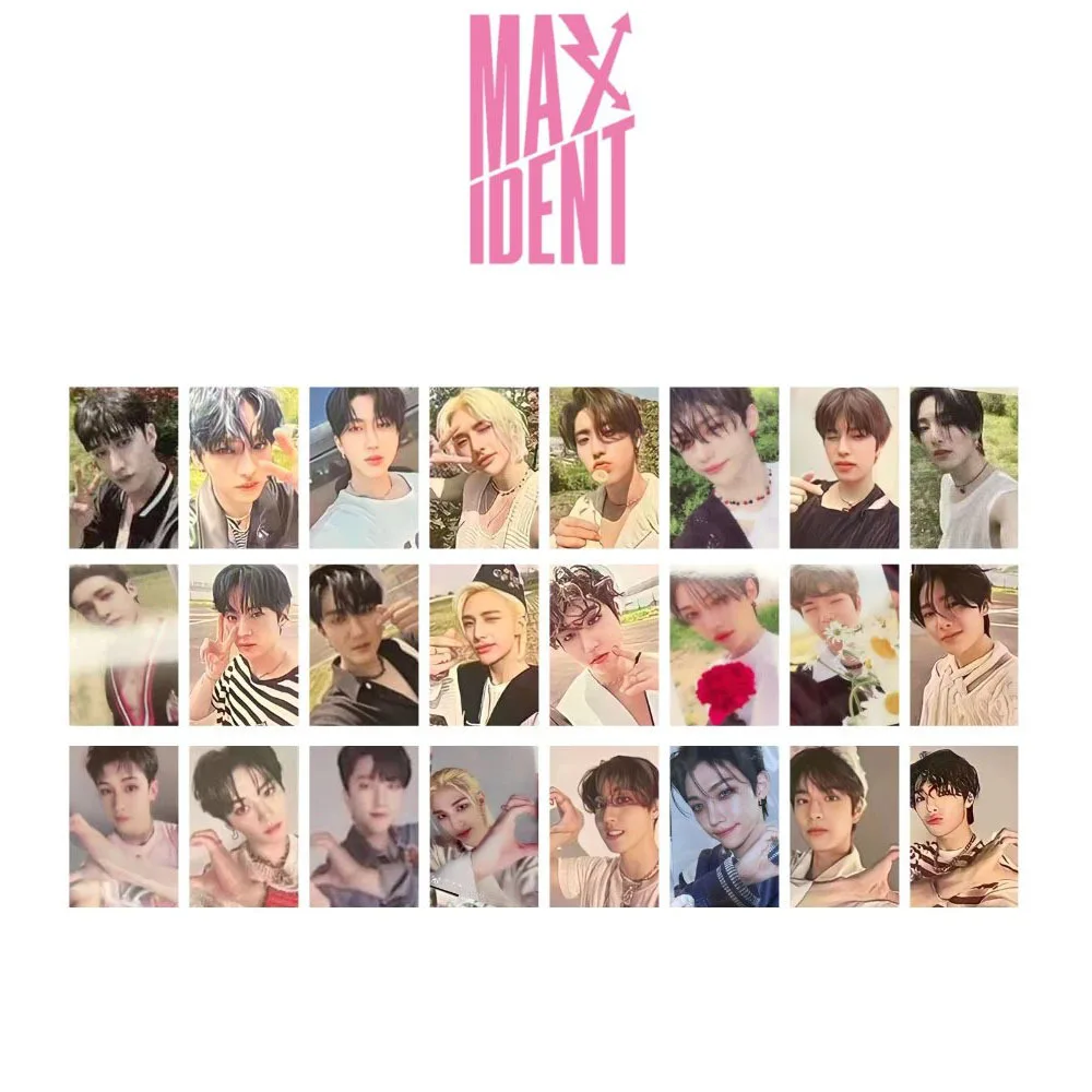 

KPOP StrayKids MAXIDENT Double Sided Printing Album Random Card Postcard Bangchan LeeKnow Changbin Hyunjin Han Felix Seungmin IN