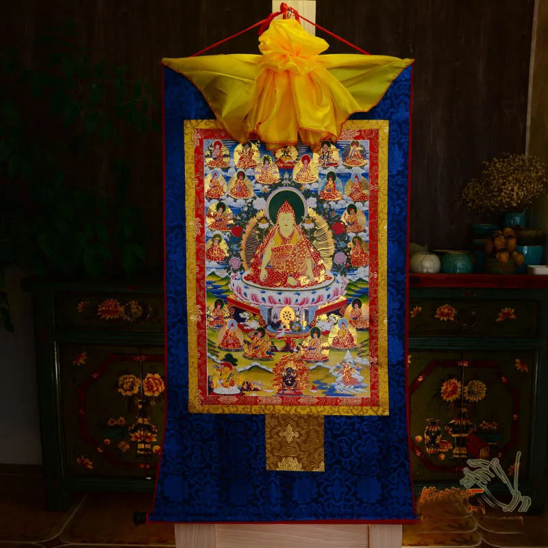 

Wholesale Buddhist supplies--120CM LARGE--Buddhism ART silk the Buddha Dolpopa Thang-ga Thangka Buddha art statue