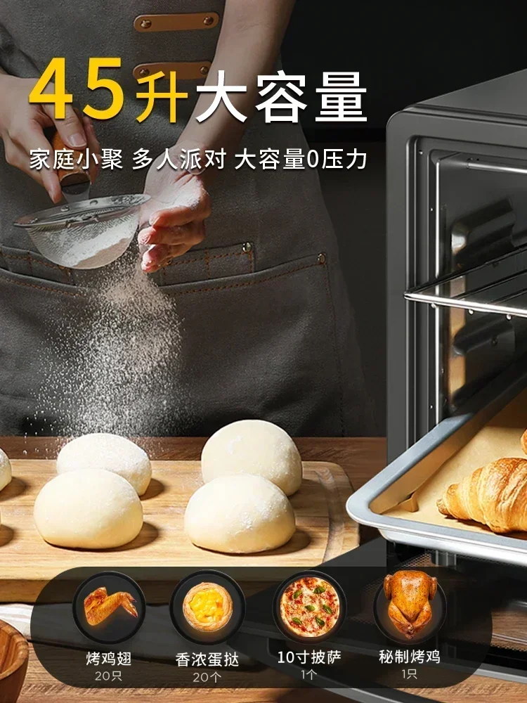 Automatic Multifunctional Household Oven. New. Electric. Large Capacity 45L. For Baking. 3