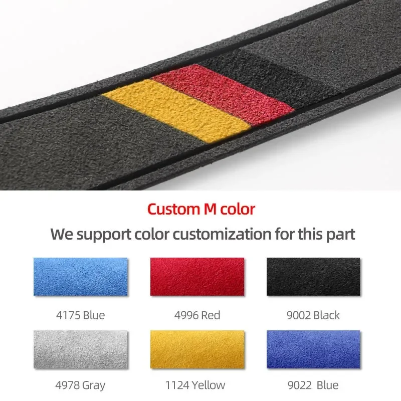 Alcantara BMW G20 G21 G22 G23 G26 G28 3 시리즈 헤드라이트 스위치 버튼 패널 트림, M 퍼포먼스 스티커, 내부 액세서리