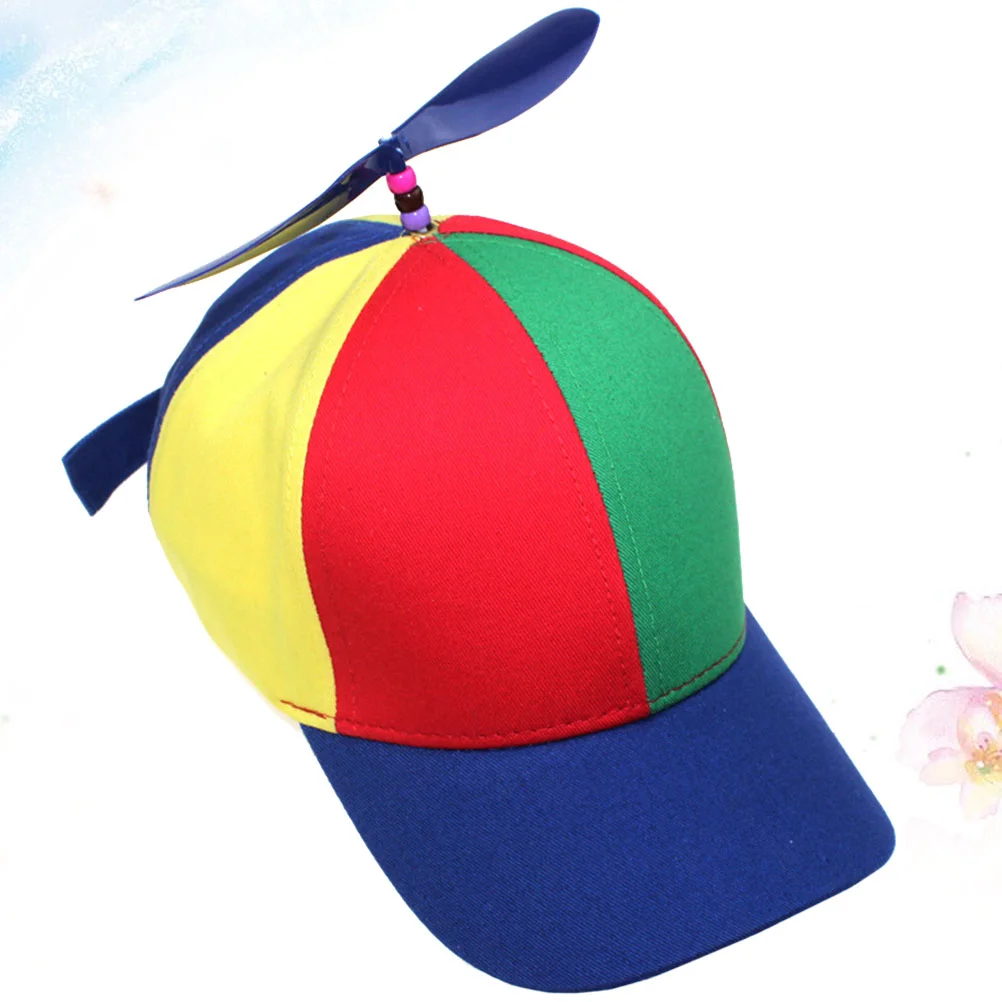 

56CM Propeller Hat Baseball Caps Helicopter Propeller Hat Rainbow Detachable Hat Snapback Hat Sports Caps Dragonfly Cap for Boys