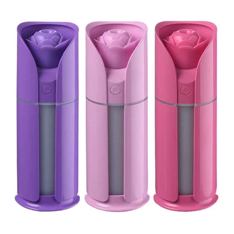 

Car Rose Flower Air Humidifier Oil Diffuser Mini USB Aroma Mist Makers Purifier New Dropship
