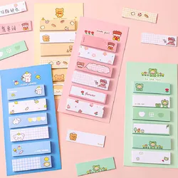 Bloc Notes autocollant multifonction dessin animé Kawaii, 120 pièces/lot, bloc Notes, liste de choses à faire, autocollants décoratifs mignons, fournitures de papeterie 