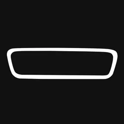 Silicone Rearview Mirror Protector Trim - Anti - Slip Interior Decor Strip (WHITE)