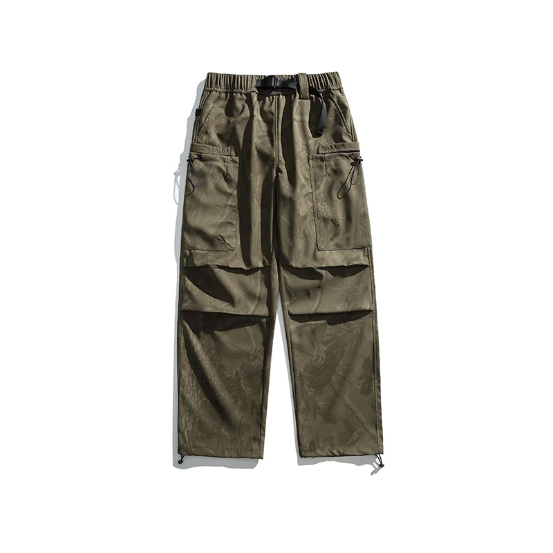 Men's Loose Fit Cargo Pants with Adjustable Outdoor Style