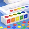 Toys Color&Shape Sorting Learning Matching Box for Baby Toddlers 1-3 Year Old,B 5