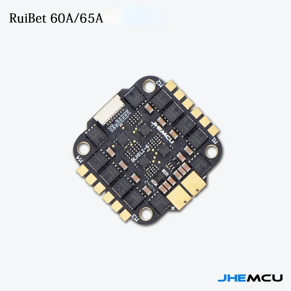 

JHEMCU RuiBet BLHELI_S 4in1 ESC 60A 65A 30X30mm for FPV Freestyle Drones DIY Parts