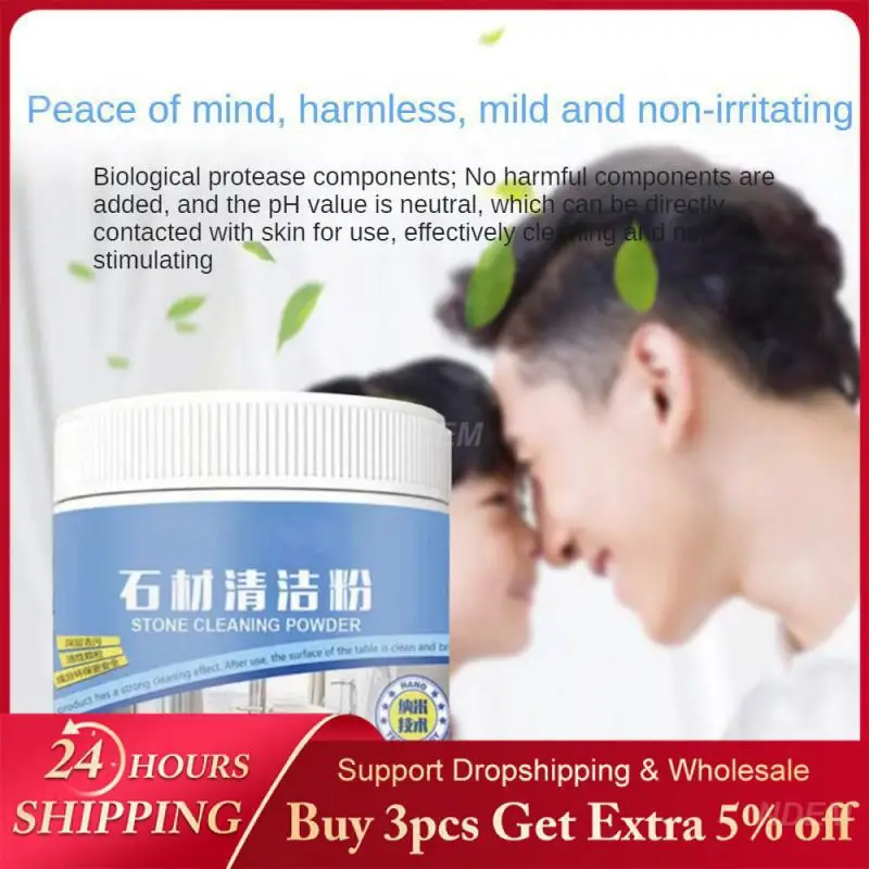 Granite Stone Stain Remover Powerful 200g Cleaning Supply Cleaning Powder All-purpose 7x6x6cm Kitchen Agent Purified