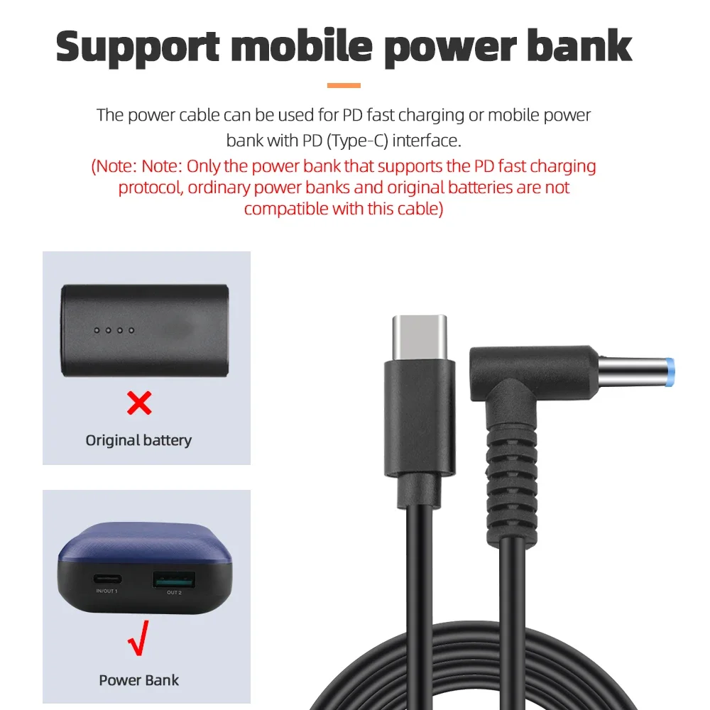 Drone Accessories Charging Cable for DJI Goggles 2 Flying Glasses Power Cable USB-PD Fast Charge Mobile Pwoer Supply for DJI Avata
