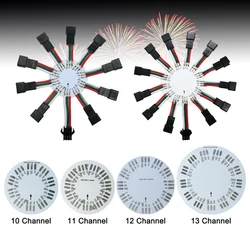3Pin 10 11 12 13 Channel Led Firework Lights Ring Individually Addressable 5050 RGB Pixel Strip Round Panel Module Lamp DC5-24V