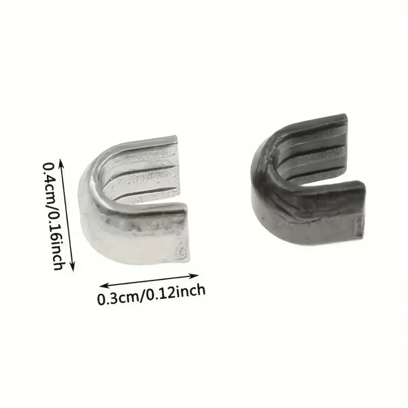 슬라이더 분리 방지를 위한 60개 5 U자형 지퍼 수리 액세서리, 의류 및 가방 잠금 장치에 적합, DIY 수리 키트
