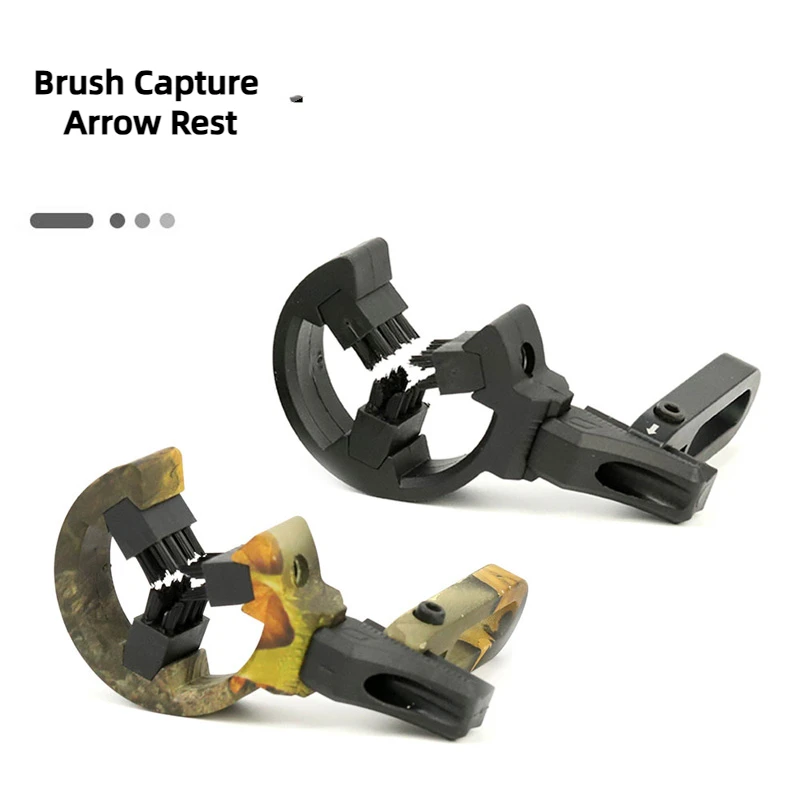 

Archery Compound Bow Arrow Rest Brush Capture Arrow Rest with 3 Brushes for Outdoor Hunting Accessory