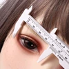 Portable 80mm Plastic Eyebrow Measuring Vernier Caliper Tattoo Microblading Caliper Ruler Permanent Makeup Measurement Tools 5