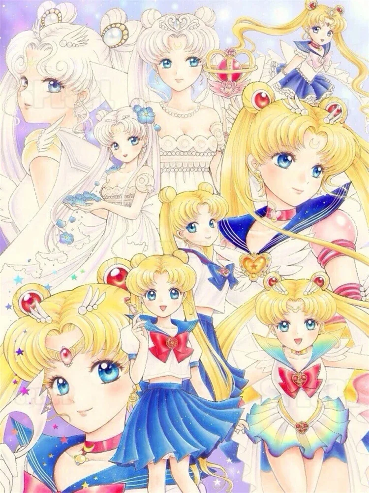 Sailor Moon: Usagi Y La Princesa Serenity Juntas Al Puro Estilo Tradicional Japones