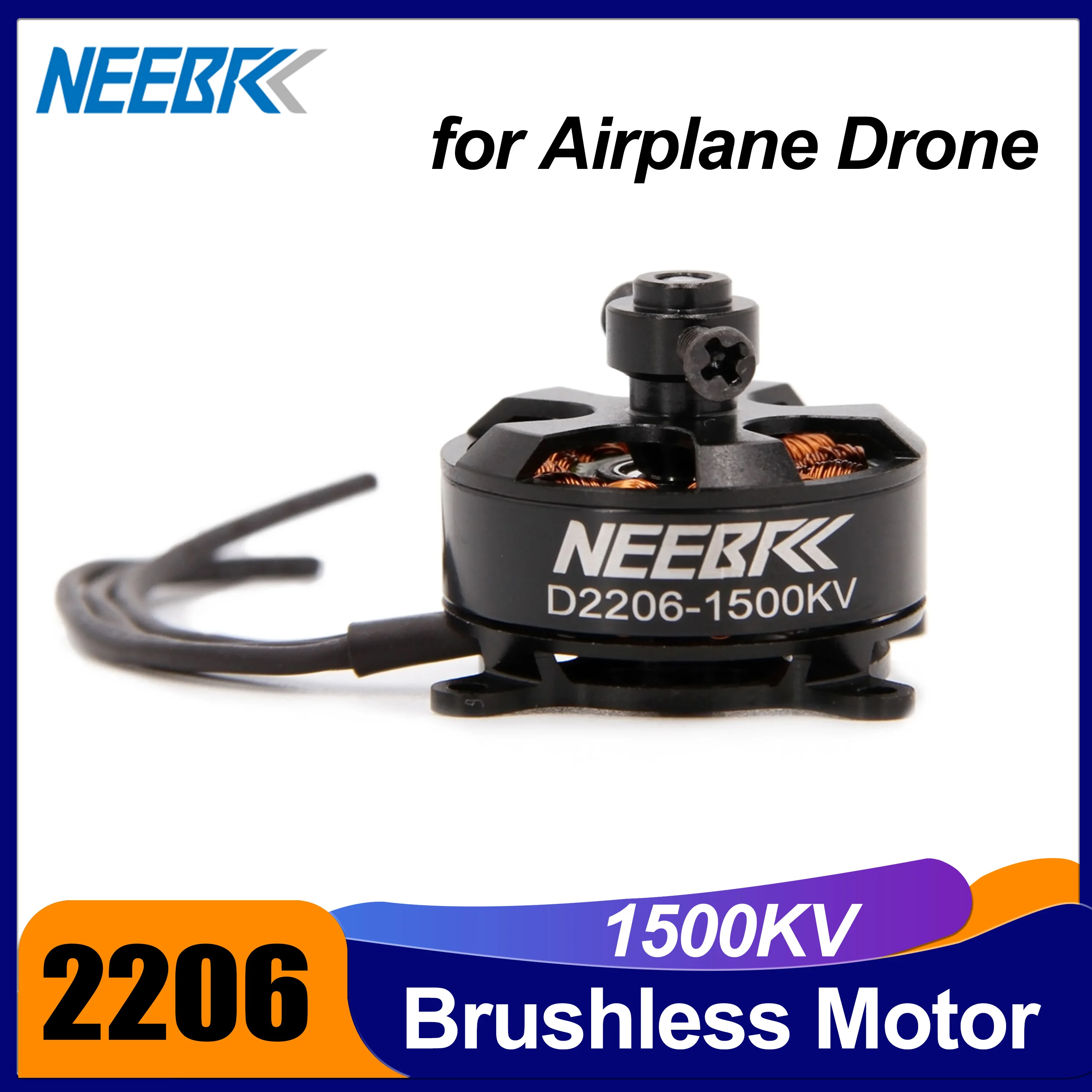 

2206 D2206 1500KV 2-3S Brushless Motor for RC Drone FPV Fixed Wing Airplane Aircraft Quadcopter Multicopter UAV Robot