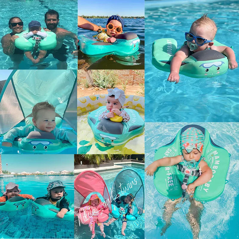 Mambobaby Baby Float Board Baby Float Toy Lying Around The Waist Solid Float Board Non-inflatable Newborn Toys Gift 5