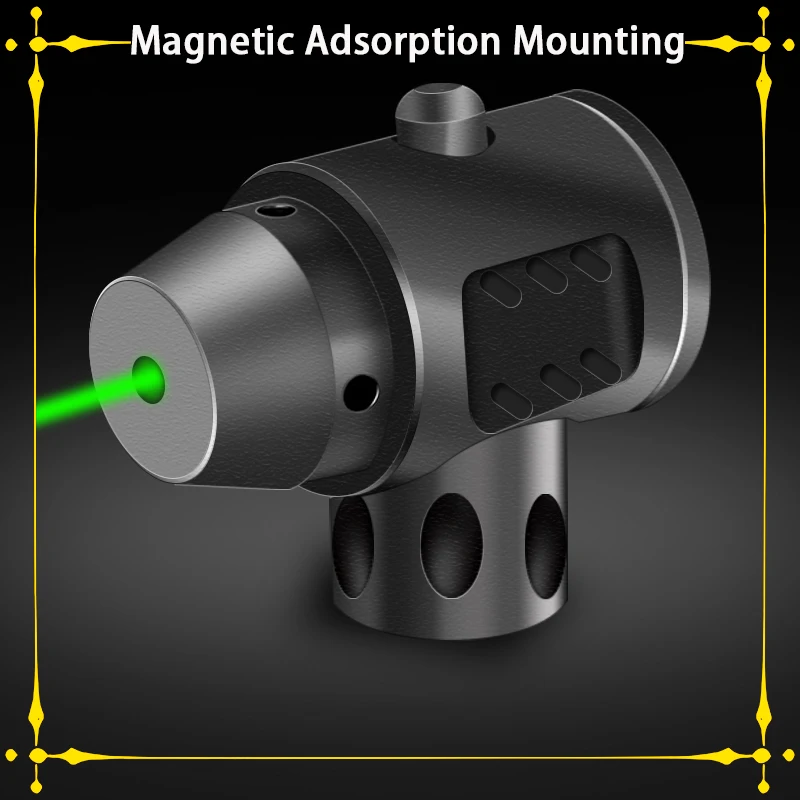 

Tactical Green Dot Laser Sight Laser Wavelength 520nm Magnetic Adsorption Mounting for Rifle Sniper Rifle Shotgun Gun Weapon