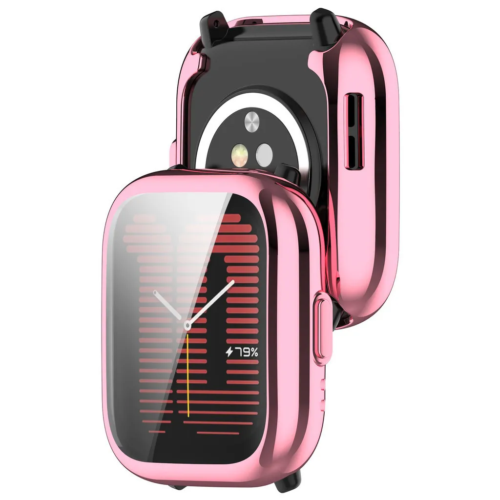 Enhanced TPU Soft Electroplating Smartwatch Screen Protector Frame - Anti-Scratch Full Coverage Case Cover