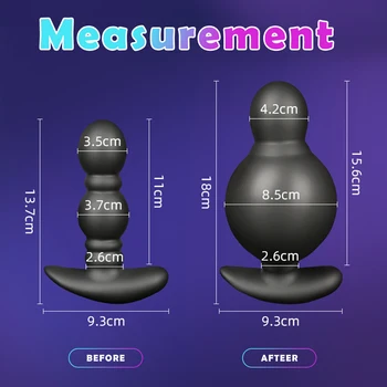 Big Anal Plug Vibrator Inflatable Male Prostate Massager Butt Plug Dildo Vibrator Double Motors Sexy Toys For Men Gay Bdsm Toys 4