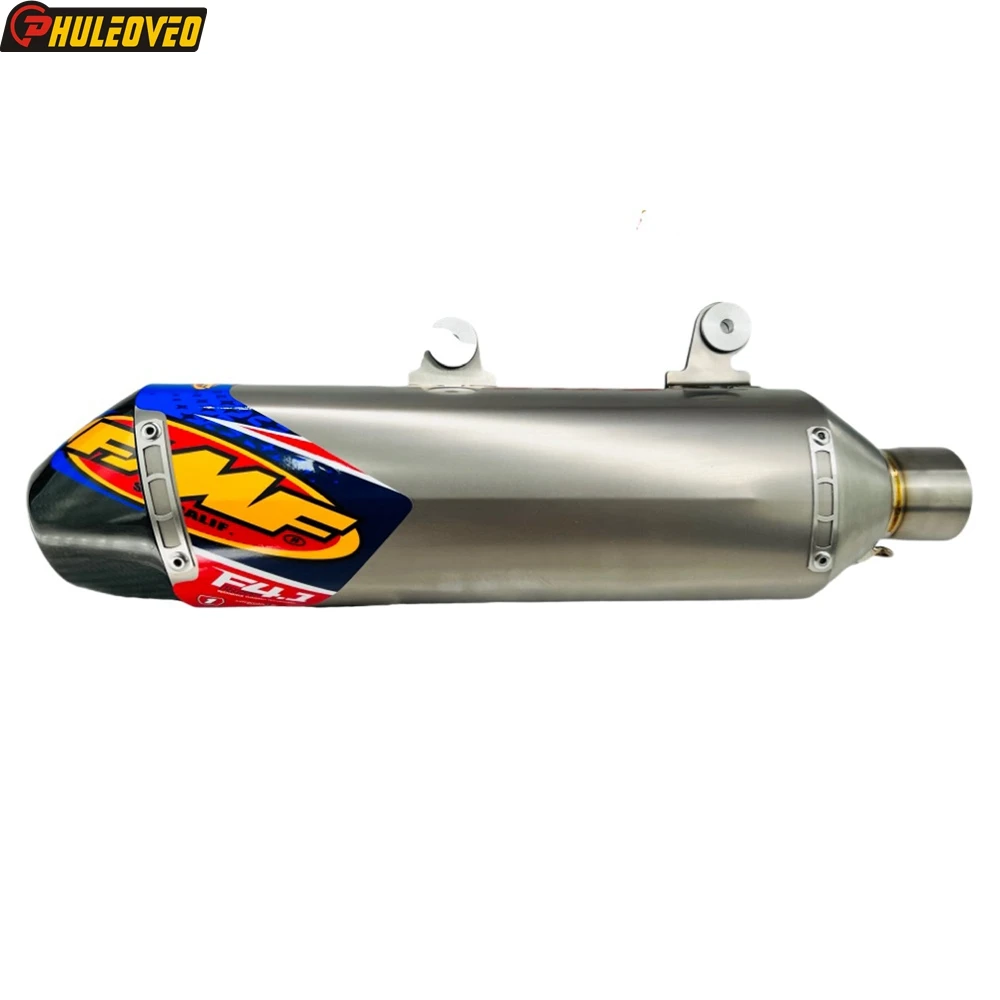 Lega Di Titanio Per Husqvarna Fe 250 Fe 350 Fe 450 Fe 501 2020-2023 Scarico Moto Fuga Moto Marmitta Pot Con Punta In Carbonio