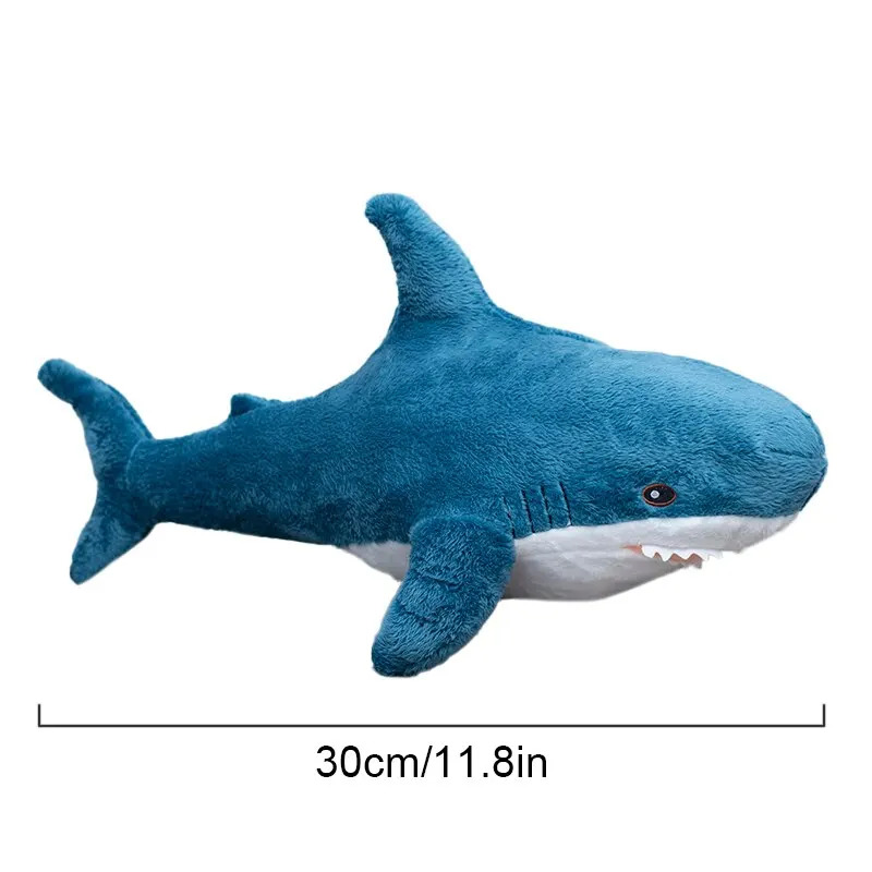 30cm Shark Toy Soft Stuffed Sea Animal Accompany Pillow Birthday Children Boys Party Decro