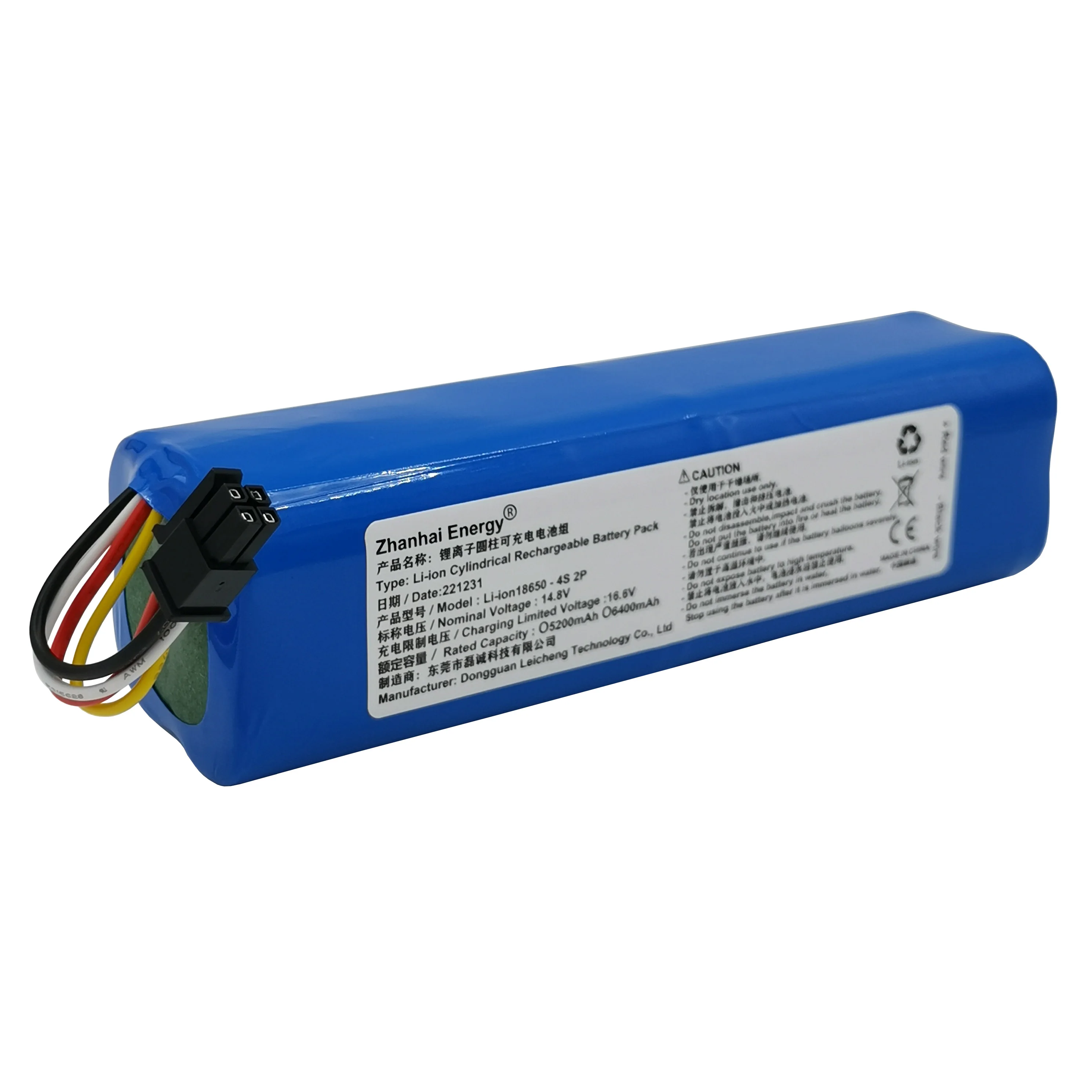 

14.4V 14.8V 6400mAh 5200mAh Li-Ion Rechargeable Battery Pack For Midea Robot Vacuum Cleaner M71 M7Pro M7max I10 Spare Battery