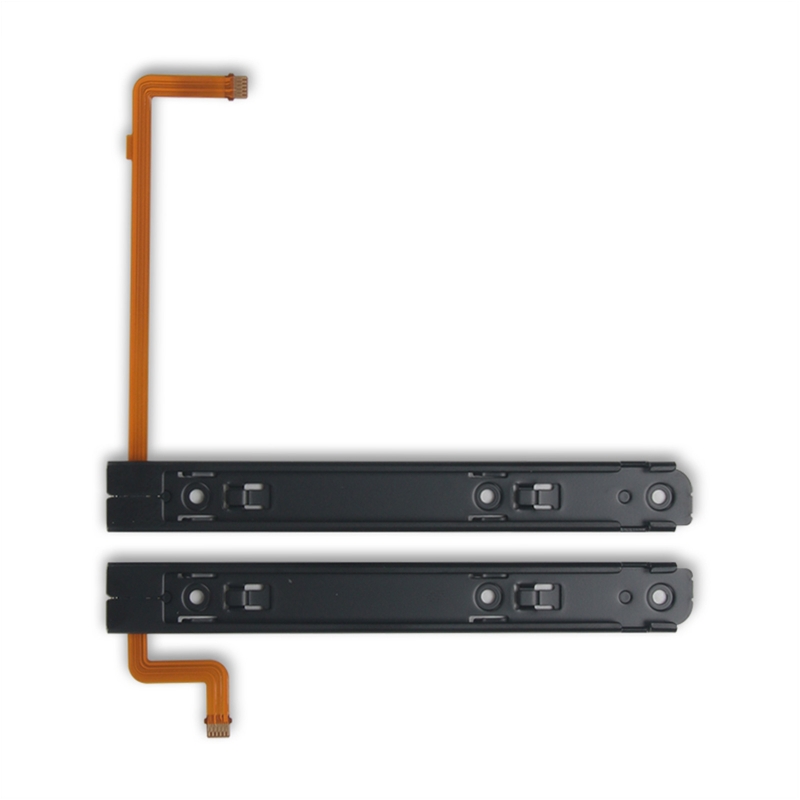 2Pieces L R LR Slide Left Right Sliders Railway Replacement for Switch OLED Console Rail Controller Track Slider F19E