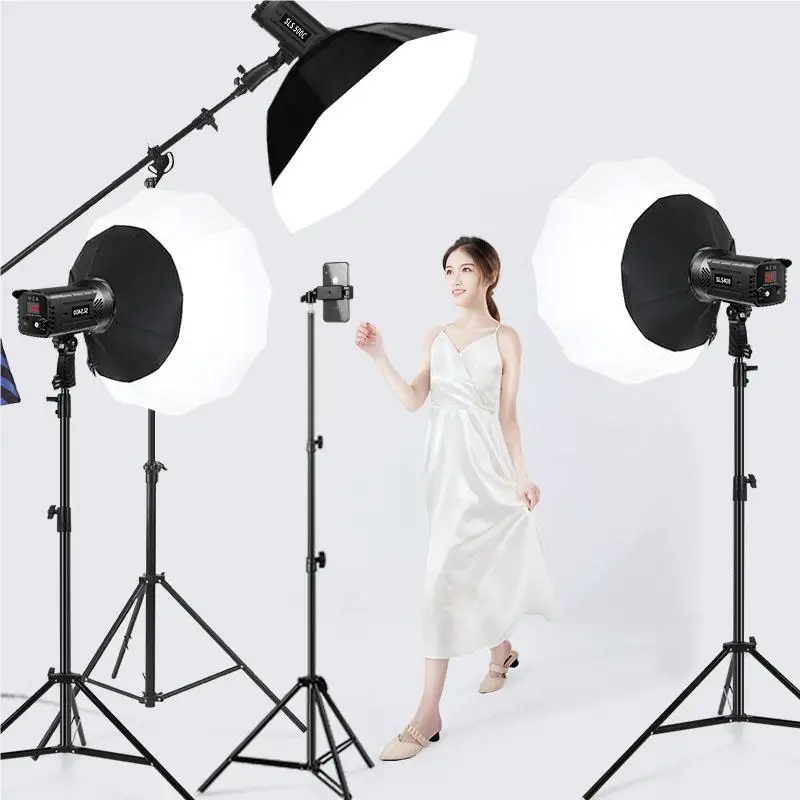 

100w Photography Light Studio Strobe Flash LED Video Light Continuous Light Softbox Live Streaming Stand
