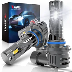 Dual LED Headlight and Fog Light Bulbs - Super Bright 6000K, 20000Lm, Canbus - Enabled - 9012(HIR2) (6000K Cold White)