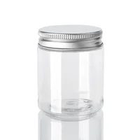 20Pcs 30/50/60/80/120/150ml Storage Jars With Lids Aluminum Round Canister Empty Plastic Cosmetic Jars Food Travel Bottle Pot 2