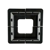 Kit de 4 supports de fixation en ABS pour panneaux solaires, à angle réglable, étanches, pour toit de camping-car, yacht et extérieur, avec base de fixation pour batterie 3