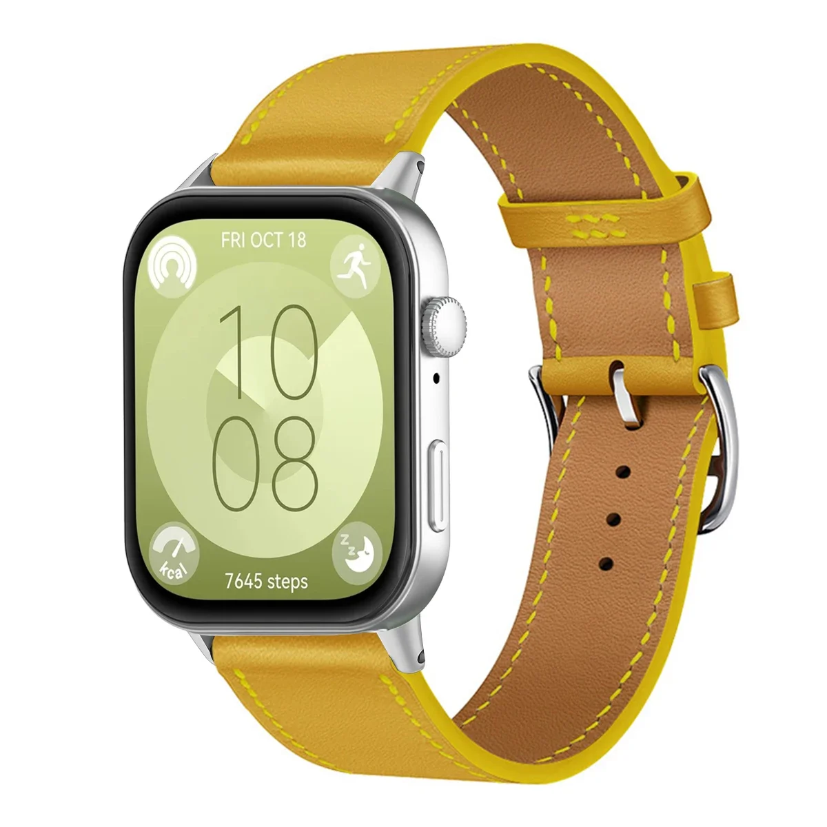 Premium PU Leather Sport Wristband Bracelet - Universal Smartwatch Replacement Strap