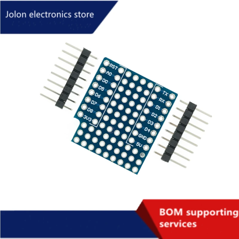 10Pcs D1 Mini Breadboard Plug-In A Doppia Faccia Wifi Iot Development Board Breadboard Versione Estesa