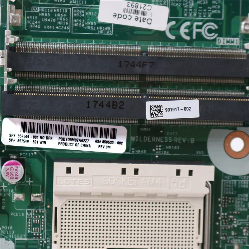 857549-001 For HP EliteDesk 705 G3 DM Motherboard 856533-002 AM4 DDR4 Mainboard 5 857549-001 For HP EliteDesk 705 G3 DM Motherboard 856533-002 AM4 DDR4 Mainboard - Image 3