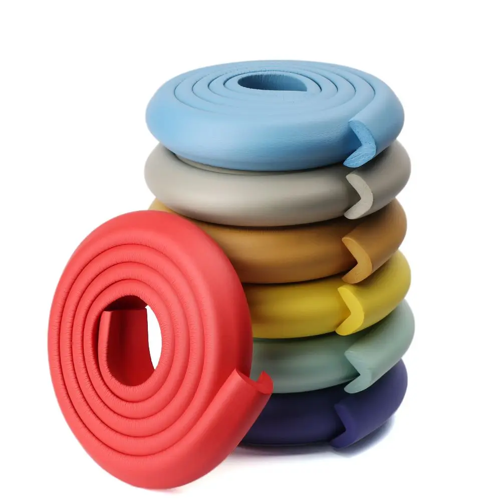 2M Baby Desk Soft Foam Sponge Kids Security Anticollision Strip Desk Corner Protector Edge Protection Table Guard Strip silicone table corner protector table corner protector table edge protector furniture anti collision strip