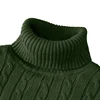 Autumn Men's Long Sleeve Knitted Sweaters Men's Slim Fit Turtleneck Sweater Casual Pullover Sweater Lightweight Ribbed Sweater 5