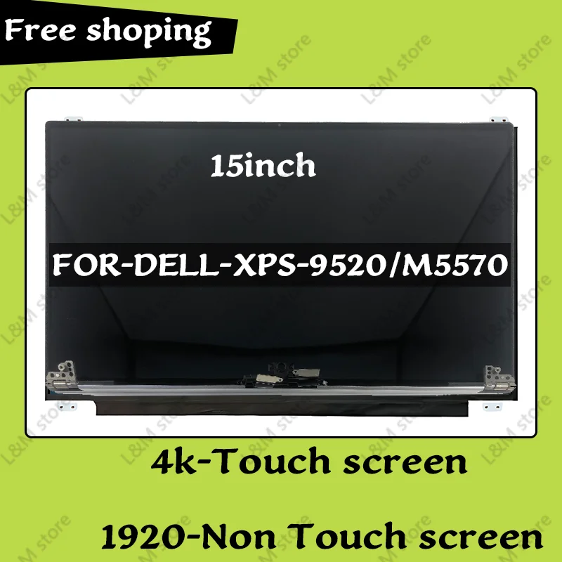 Touch Screen Da 15 Pollici 1920*1080 3840*2160 Per Dell Xps 15 9500 M5550 9510 M5560 9520 M5570 Lcd Touch Screen Metà Superiore Set