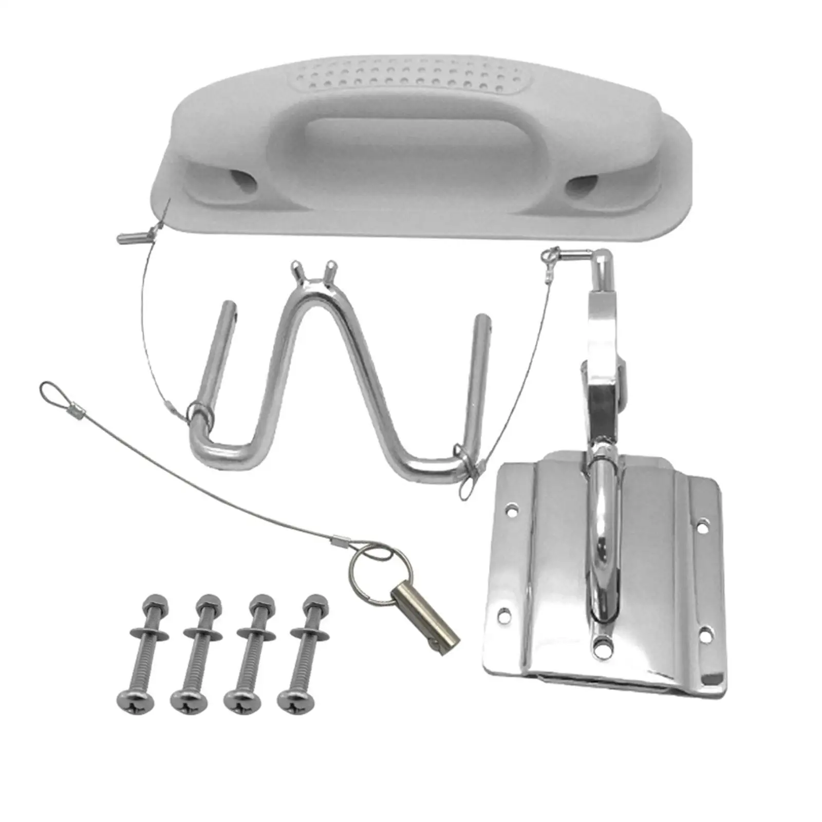 

Boat Snap Davits Set Boat Cleat Quick Davits System Strong Accessories Boat Grab Handle Durable Stainless Steel for Boat