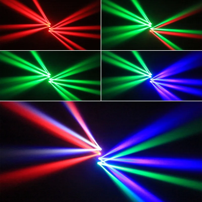 Four Head Full Color Beam Moving Head Light LED 150W RGBW DMX Controller Stage L