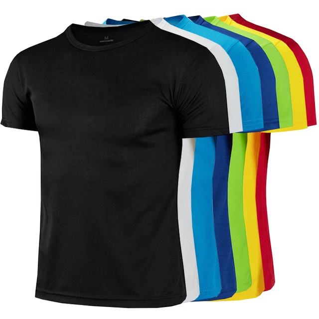 1pcs Men T-Shirts Running Shirt Boys Soccer Shirts Men's Jersey Sportswear Mens Jogging Quick Dry Compression Fitness Top clothe 1