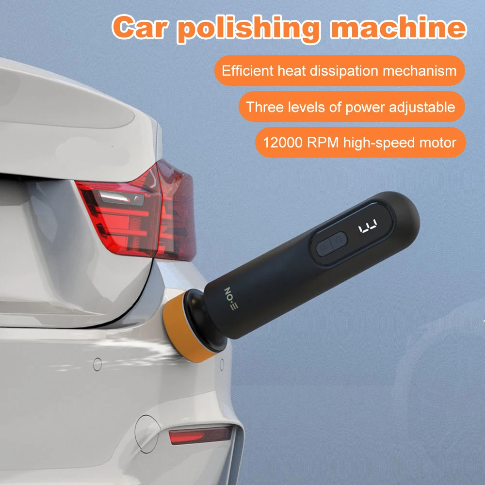 Car Waxing Polishing Sanding Machine 12000RPM Car Paint Scratch Repairing Machine Windscreen Glass Oil Film Remove