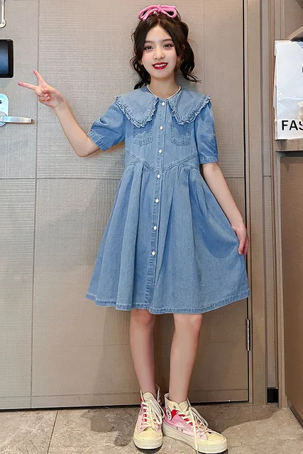 KidsBaron Adorable Denim Dress