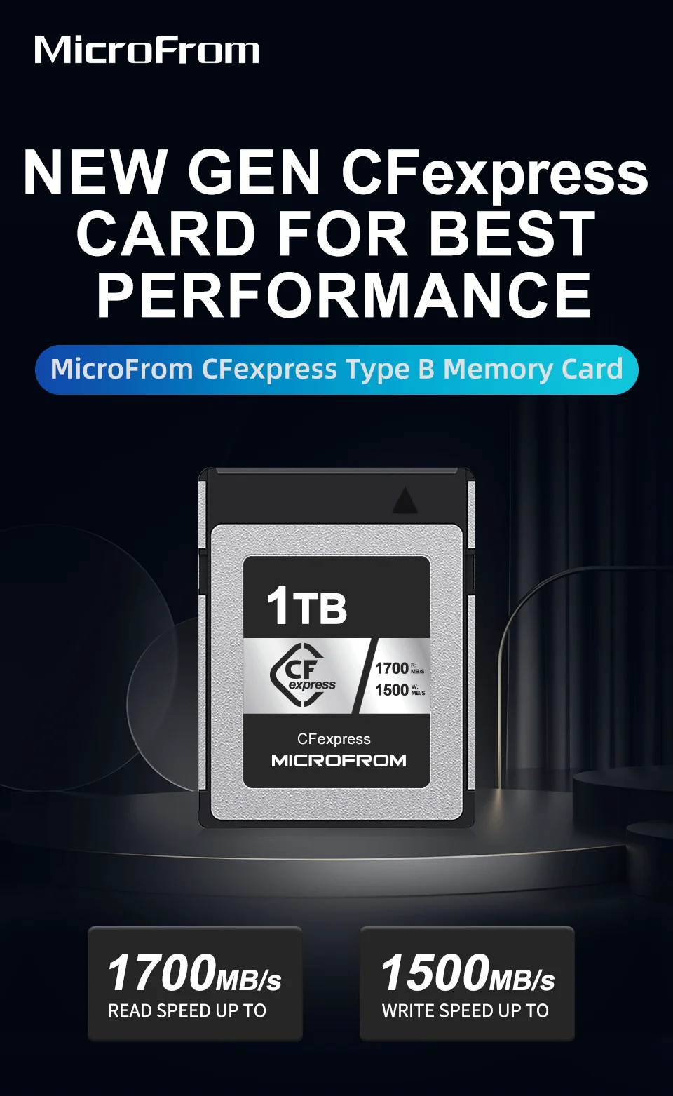 MicroFrom Professional 256GB 512GB 1TB CFexpress Type B Card High 
