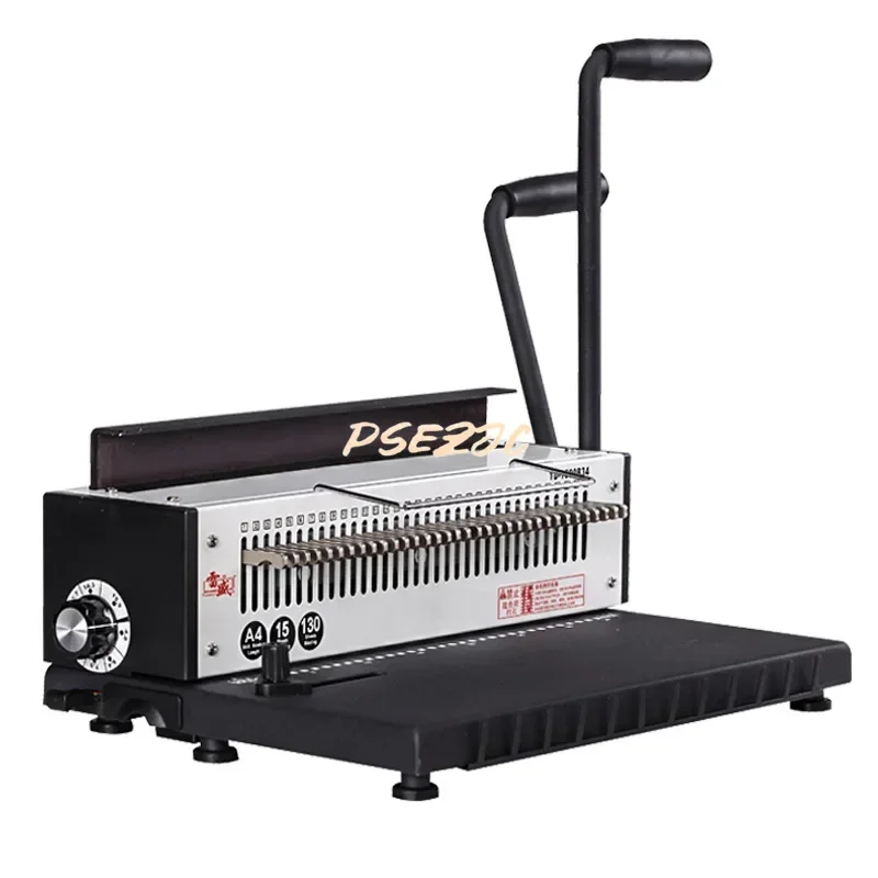 수동 나선형 바인딩 머신, 금속 34 홀, 스퀘어 8 인치 A5 캘린더 스탬핑, 더블 라인 펀칭 머신