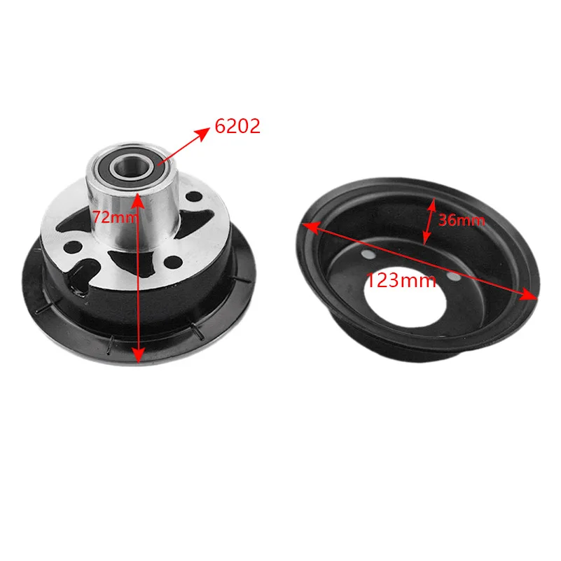 Electric Scooter 3.00-4 3.50-4 4.10-4 4.10/3.50-4 9x3.50-4'' wheel rim 4 inch alloy 6202 bearing hub fit MiNi Moto ATV Go Kart