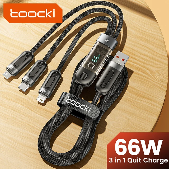 Toocki 3 in 1 USB Cable to iP