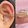 1PC Luxury Fashion Adjustable Ear Cuffs Ear Clip Earrings Delicate CZ Fake Piercing Cartilage Earrings For Women Trend Jewelry 3