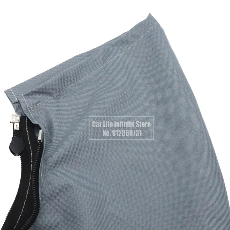 600D 3 Bow Bimini Top Boot Cover No Frame Yacht Boat Cover With Zipper Anti UV Dustproof Marine Accessories Waterproof