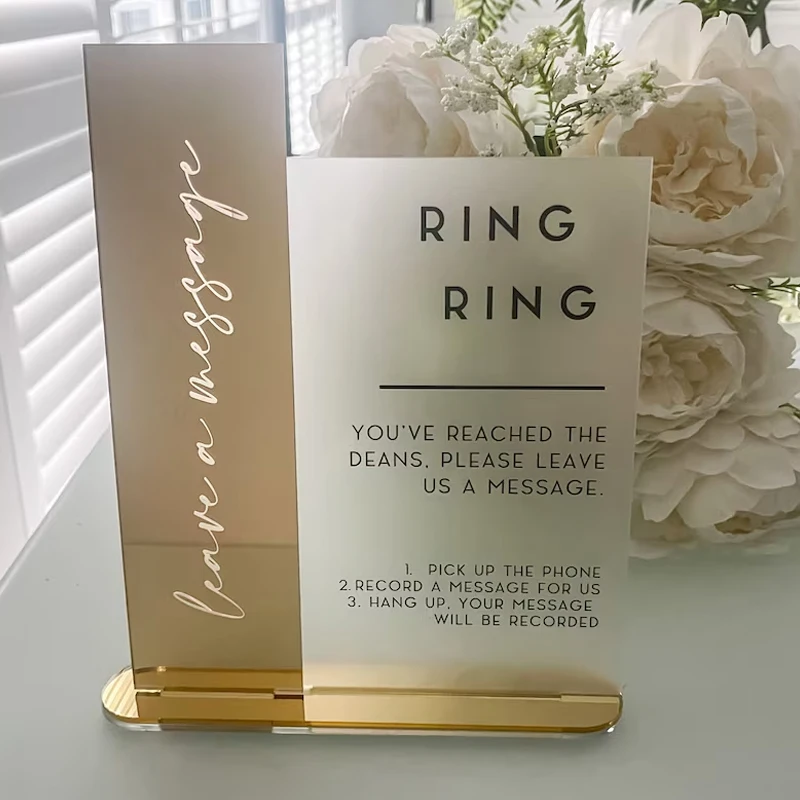 Audio Guestbook Sign,Wedding Guestbook Sign,Audio Booth Sign,Leave A Message Phone Box Sign,Luxury Wedding D&eacute;cor,Wedding Favors