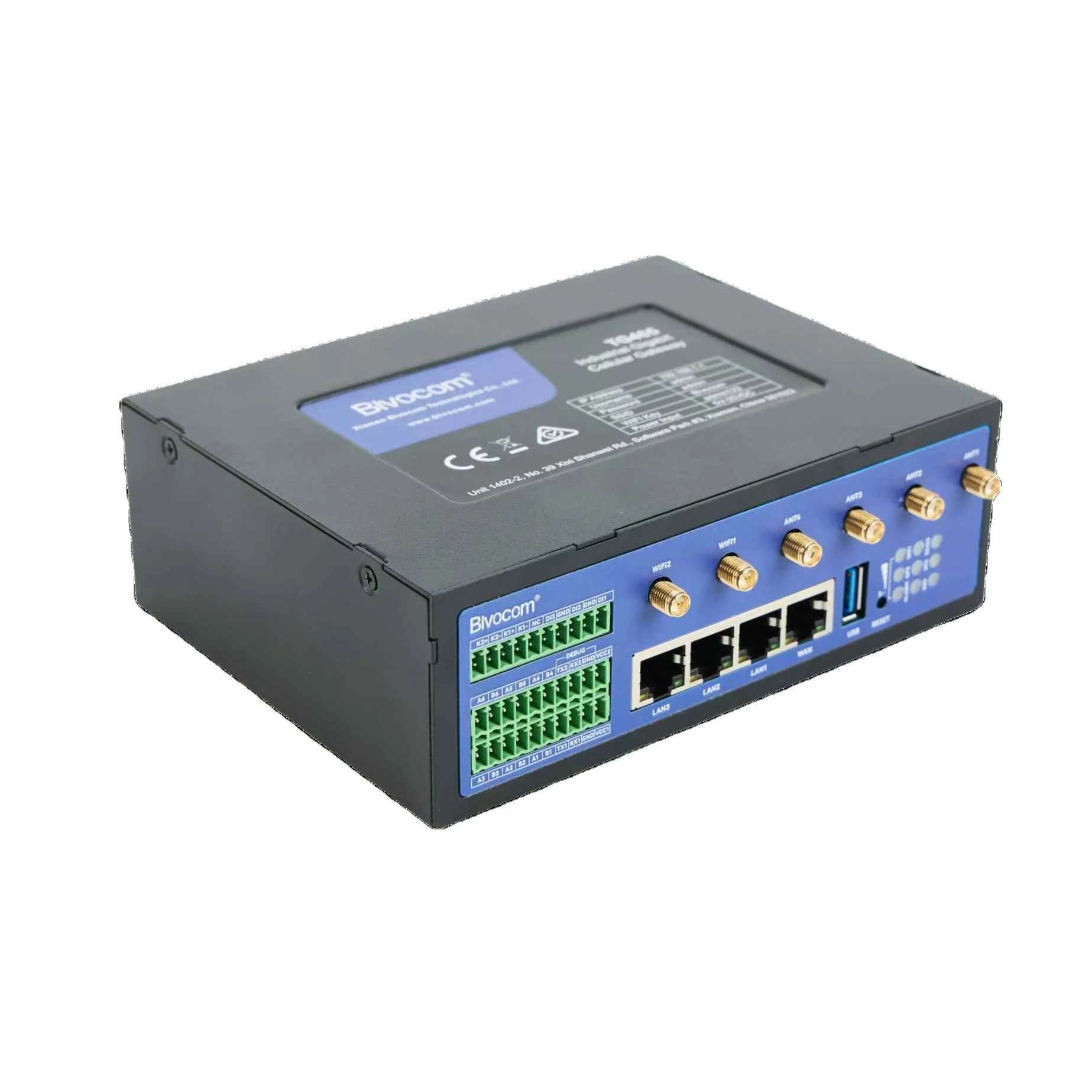 OS 5G Router 4 Ethernet Ports Intelligent SMS Modem IoT Gateway Manufacturer's Supply MQTT 1